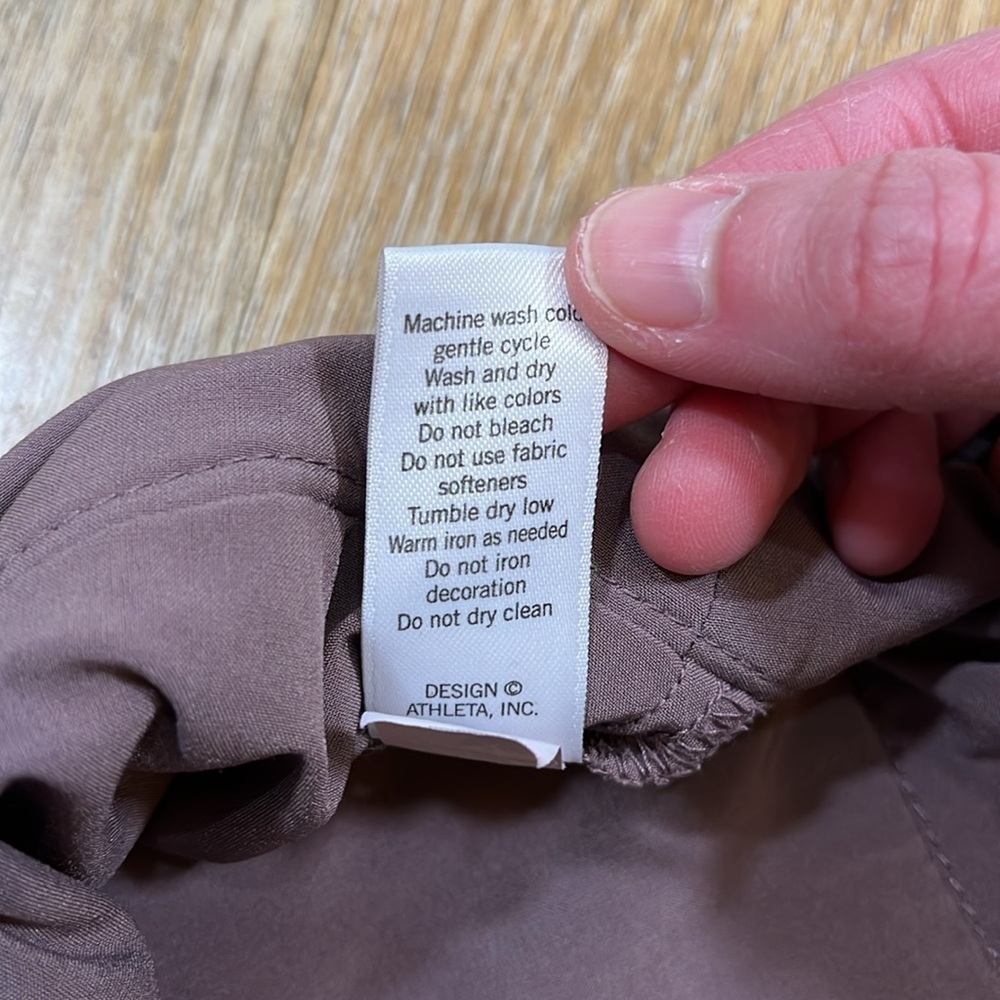 Athleta Skort Women's 2 Purple Brown Pocket Drawstring Athletic Performance - Picture 14 of 16